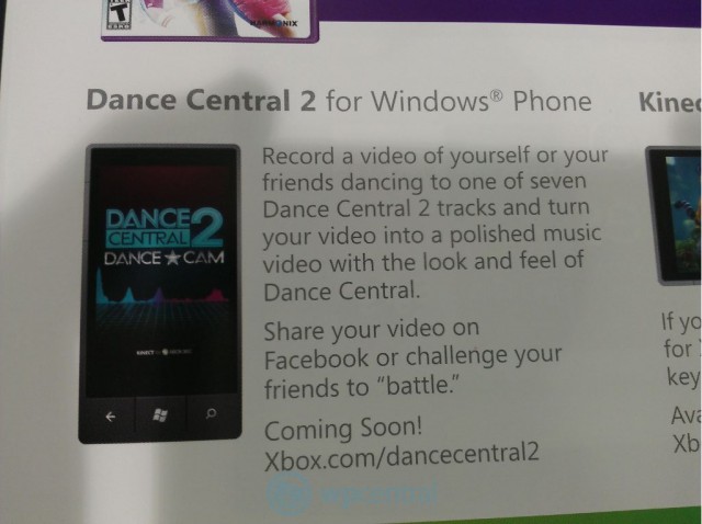 dance central 2 windows phone