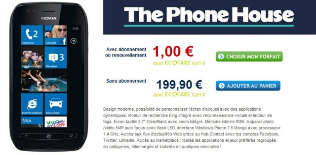 phone house lumia 710