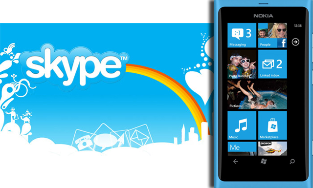 skype lumia 800