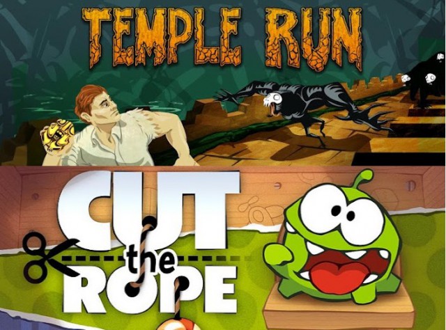 Temple Run & Cut the Rope Windows Phone jeux MWP