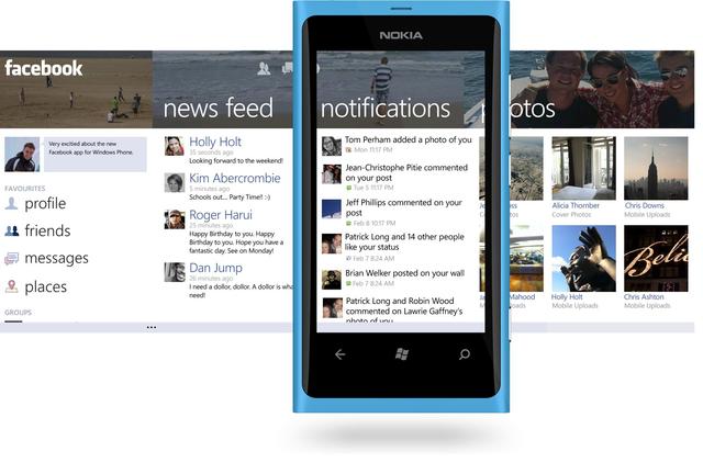 Application Facebook Nokia Lumia