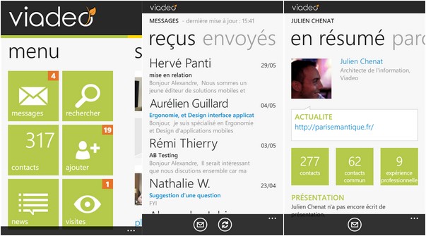 Vieadeo application Windows Phone MWP news