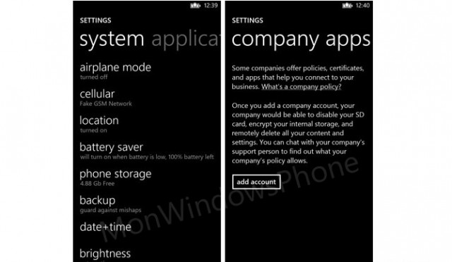 company apps windows phone 8