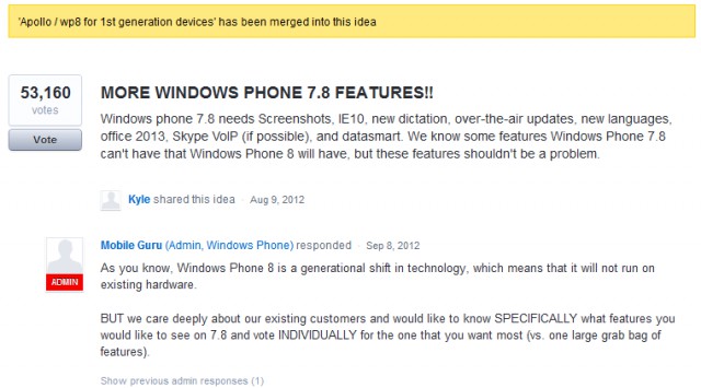 futures fonctions sous Windows Phone 7.8
