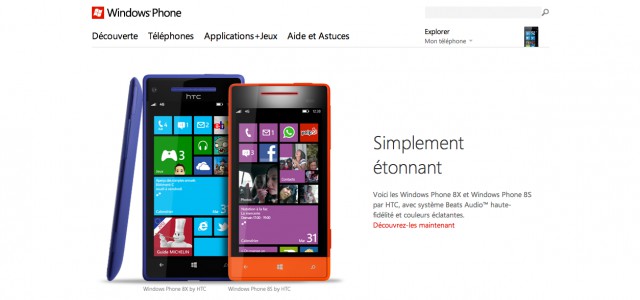 MonWindowsPhone page Windows Phone HTC