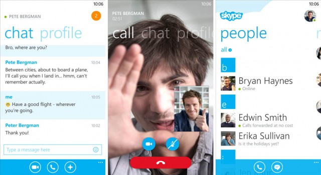 skype windows phone 8