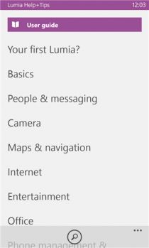 Lumia Aide+Conseils