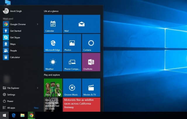 Windows-10-start-menu