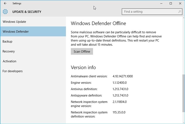 Windows-Defender-Offline