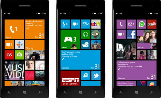Interface utilisateur de Windows Phone 8